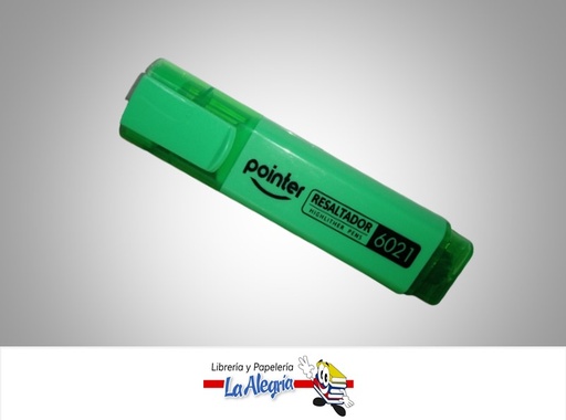 [7453010089795] RESALTADOR FLOURECENTE 6021 VERDE MARCA POINTER