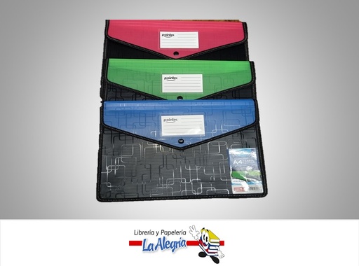 [7453078536477] SOBRE PLASTICO CON BROCHE PORTA DOCUMENTOS FLBC01 CARTA MARCA POINTER