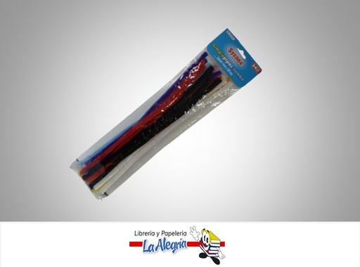 [7591213014104] CHENIL JUMBO 8422002 9MMX300MM MULTICOLORES PAQ 24 UND MARCA SYSABE