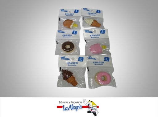 [7450008057194] BORRADOR ESCOLAR EN FORMA DE DULCE MARCA MERLETTO