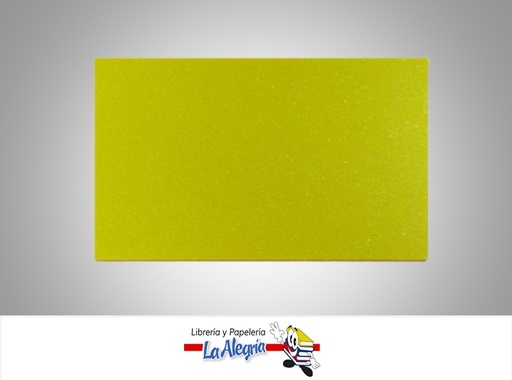[FEC50X70001] FOAMI ESCARCHADO 50X70CM AMARILLO UND MARCA S/M