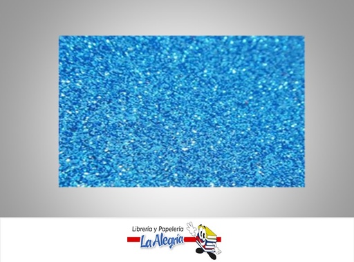 [FEC50X70107] FOAMI ESCARCHADO  50X70CM AZUL TURQUESA UND MARCA S/M