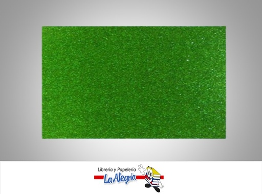 [FEC50X70071] FOAMI ESCARCHADO 50X70CM VERDE GRAMA UND MARCA S/M