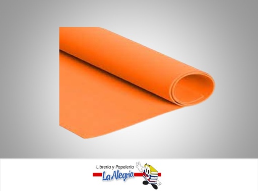 [FLG018] FOAMI LAMINA 60CMX88CM NARANJA CLARO MARCA S/M
