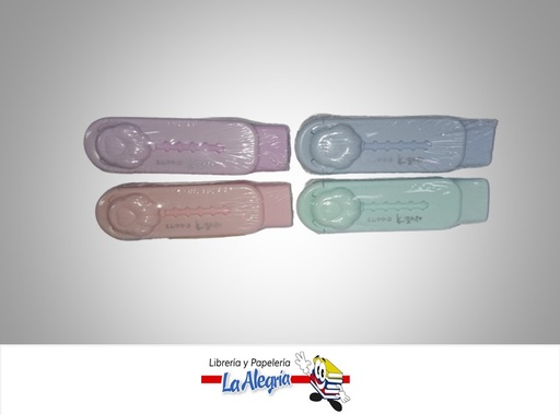[6922477969960] BORRADOR RETRACTIL UND COLORES PASTEL MARCA S/M
