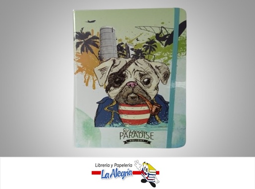 [6937522550505] LIBRETA DE NOTA CON LIGA PARADAISE NA580050 14.5X21CM 80 HOJAS MARCA S/M