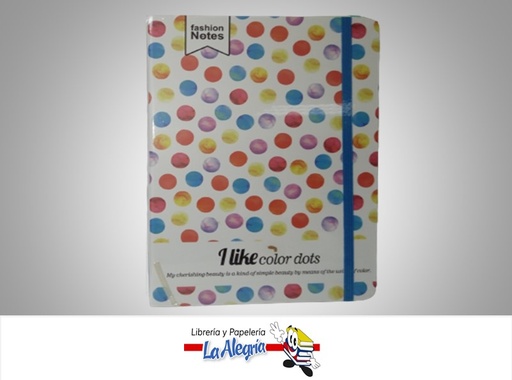 [6937522550888] LIBRETA DE NOTA CON LIGA NA580088 14.5X21CM  80 HOJAS MARCA S/M