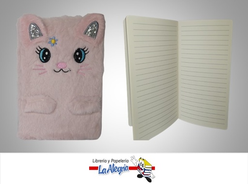 [9968683389687] LIBRETA PELUCHE TENDENCIA MARCA S/M