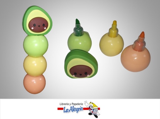 [RESALTAGUACA] RESALTADOR AGUACATE 3 COLORES MARCA S/M