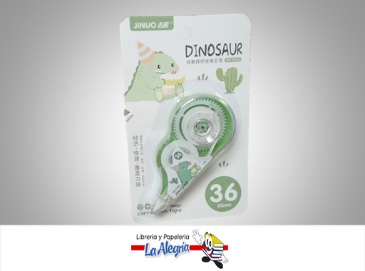 [6922931392839] CINTA CORRECTORA DINOSAURIO 9823; 36X5MM MARCA JINUO