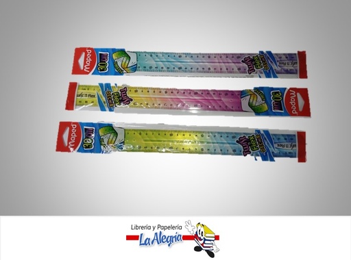 [3154142793157] REGLA FLEXIBLE TWIN´N FLEX 30 CM DECOR COLOR SURTIDO MARCA MAPED