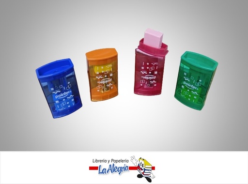 [7453038428873] SACAPUNTA DEPOSITO PLASTICO SH827 CON BORRADOR MARCA POINTER