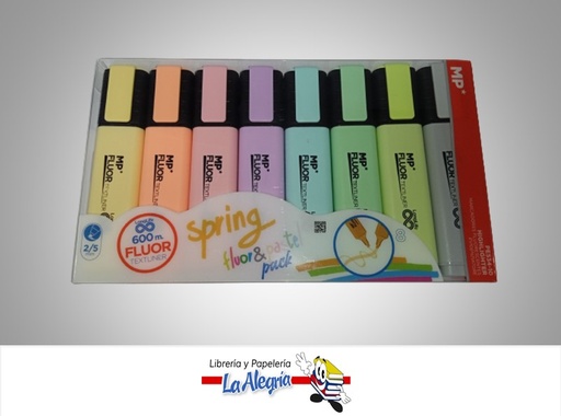 [8435464230168] RESALTADOR FLOURECENTE TEXTILINER PE534-10 2/5MM 8 COLORES MARCA MP