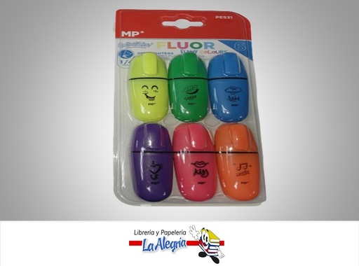 [8435464226420] RESALTADOR FLUORECENTE PE531 1/4 MM 6 COLORES MARCA MP