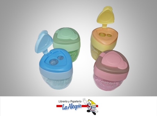 [7453038466516] SACAPUNTA CON DEPOSITO DOBLE SH22136; 4 COLORES MARCA POINTER