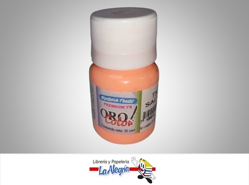 [7590015035492] PINTURA PARA TELA TX307 30CC SALMON MARCA ORO COLOR