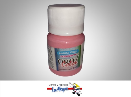 [7590015035737] PINTURA PARA TELA TX331 30CC ROSADO MARCA ORO COLOR