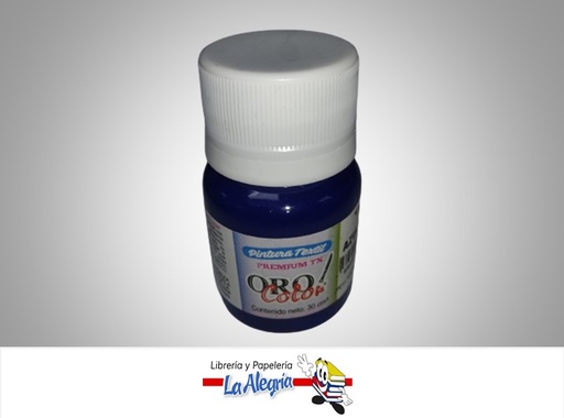 [7590015035911] PINTURA PARA TELA TX349 30CC AZUL MARINO MARCA ORO COLOR