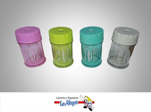 [7453038437592] SACAPUNTA METALICO CON DEPOSITO SH2311M 4 COLORES MARCA POINTER