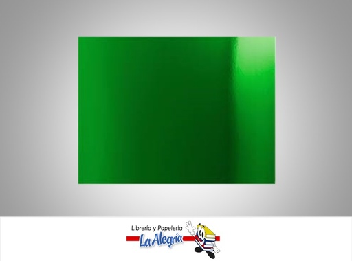 [PN267] CARTULINA METALIZADA 50X70CM VERDE MARCA MP