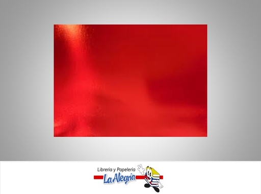 [PN263] CARTULINA METALIZADA 50X70CM ROJO MARCA MP