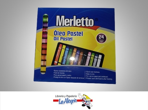 [7450009592274] PINTURA OLEO 793240 24 COLORES PASTEL MARCA MERLETTO
