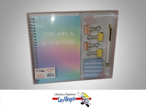 [7450112687829] SET DE OFICINA REGALO 7808513117; 5 PIEZAS MARCA MERLETTO