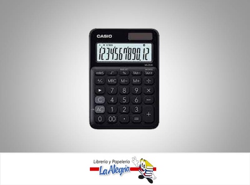 [4549526617270] CALCULADORA ESCRITORIO MS-20UC-BK 12DIG MARCA CASIO