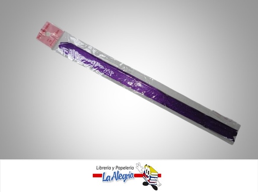 [LMG0027038] LAZO MAGICO ESCARCHADO 18X390MM MORADO UND MARCA S/M