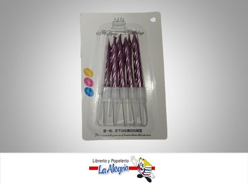 [VELACROMOPE] VELA PEQUEÑA CROMADO VC-10; 7.5CM PAQ 10 UND MARCA S/M