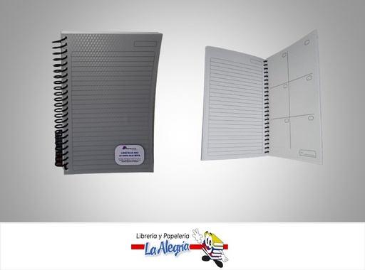 [LIBRETA011] LIBRETA ESPIRAL 1/2 CARTA 120 HOJAS MIXTA 1 LINEA/ORGANIZADOR MARCA ALINEADOS PT