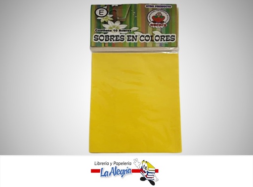 [S03C054] SOBRE # 3 10,8X7,1 CM AMARILLO MOSTAZA UND MARCA CROMO DISEÑO