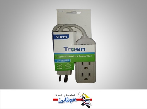[7453010058609] REGLETA 3 TOMAS 125V ETRS1405 MARCA TROEN