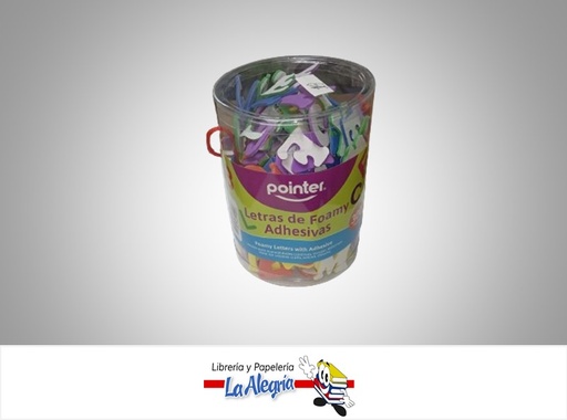 [7453078534312] FIGURA FOAMI ANC1650; 300PZ LETRA SURTIDO MARCA POINTER