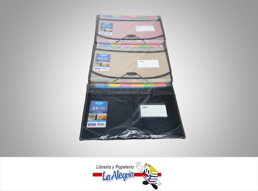 [7453038451024] ARCHIVADOR EXPANDIBLE PLASTICO FL123 CON LIGA CARTA 13 DIVISIONES MARCA POINTER