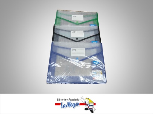 [7453078516813] SOBRE PLASTICO CON BROCHE PORTA DOCUMENTOS FLTP01 CARTA MARCA POINTER