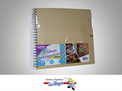 [7453078502380] ALBUM PERSONALIZABLE KSB2333 (SCRAPBOOK) 40 HOJAS 30.5x30.5CM MARCA POINTER