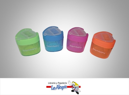 [7453086116913] SACAPUNTA CON DEPOSITO PLASTICO DOBLE  MARCA BAMBARY