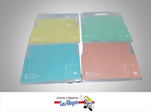 [7450112130820] ARCHIVADOR EXPANDIBLE PLASTICO 7806992606 CON LIGA CARTA 5 DIVISIONES MARCA MERLETTO