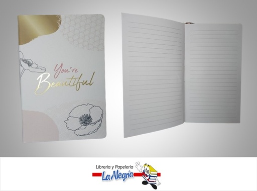 [7450112687515] LIBRETA NOTA EMPASTADO 7832033110; 14.5X21.1CM 96 HOJAS MARCA MERLETTO