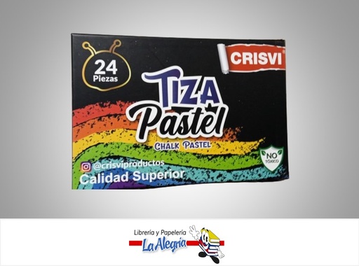 [7598874011251] TIZA PASTEL SUAVE 0024 PAQ 24 COLORES MARCA CRISVI