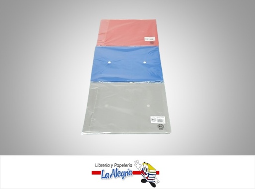 [7592402011683] SOBRE PLASTICO HORIZONTAL CON BROCHE PORTA DOCUMENTOS USF405 A4 MARCA OK