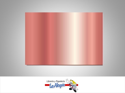 [CME0361X70] CARTULINA DOBLE FAZ METALIZADA 50X70 CM ROSE GOLD UND 230GR MARCA S/M