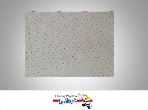 [CELOFAN062] PAPEL CELOFAN 70 CM TRANSPARENTE LUNARES ROJO X METRO MARCA O.K.
