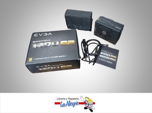 [4250223613082] FUENTE DE PODER SUPERNOVA 1300 G2 XR 80+ DORADO 1300W TOTALMENTE MODULAR USADO MARCA EVGA