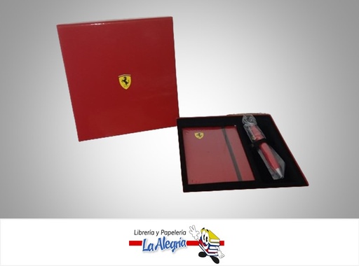 [074040500035] SET DE REGALO FERRARI F9504 AGENDA/BOLIGRAFO 5 PIEZAS MARCA SHEAFFER