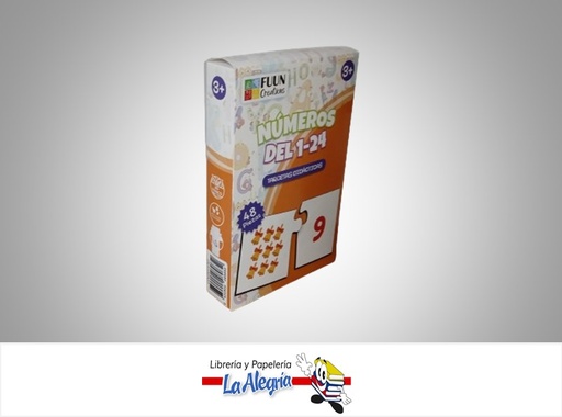 [630902089652] ROMPECABEZA  DIDACTICA  NUMEROS DEL 1-24; 48 PZA MARCA FUUN