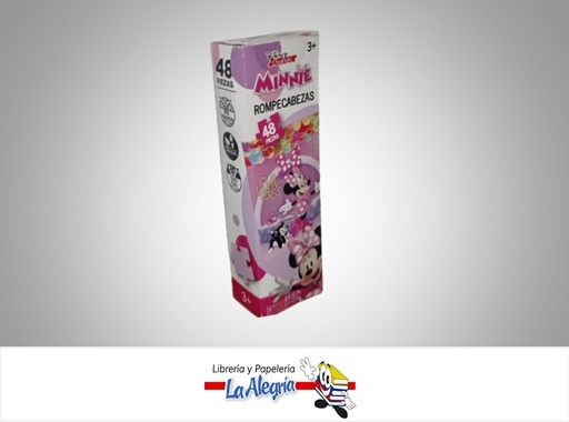 [683828624490] ROMPECABEZA RECTANGULAR MINNIE MOUSE 48 PZA MARCA FUUN