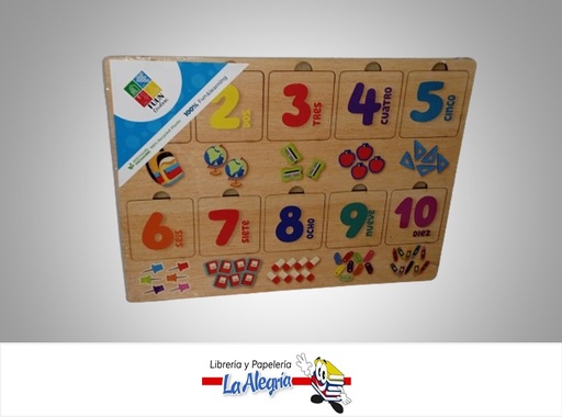 [606795553846] JUEGO DIDACTICO NUMERO COG000758 MADERA MARCA FUUN