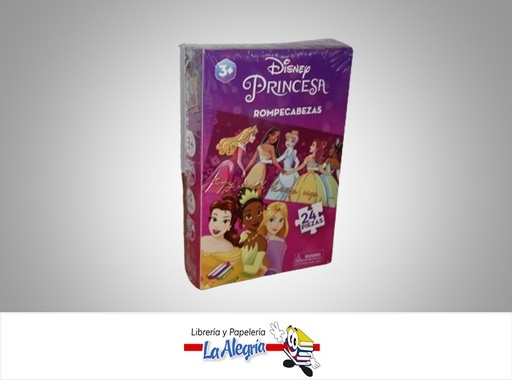 [684659944764] ROMPECABEZAS PRINCESAS 30X14CM 24 PZA MARCA FUUN